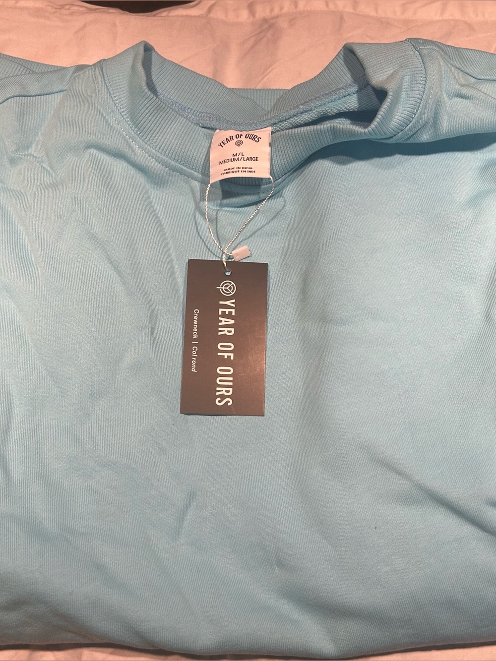 Year of Ours Crewneck sweater - M/L- sky blue